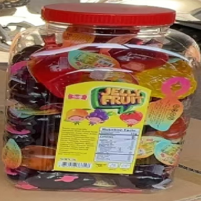 Bottled fruit jelly