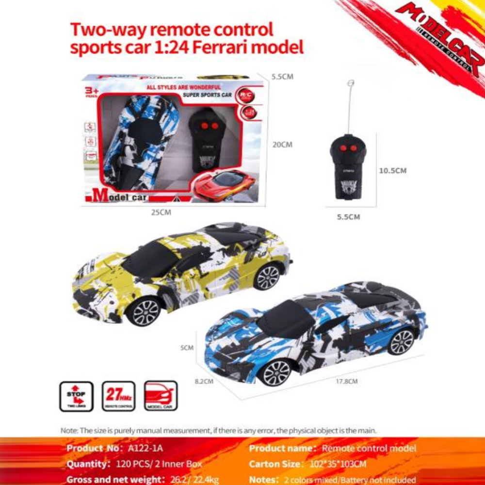 1: 24 Two way Remote Control Ferrari Model Graffiti Edition